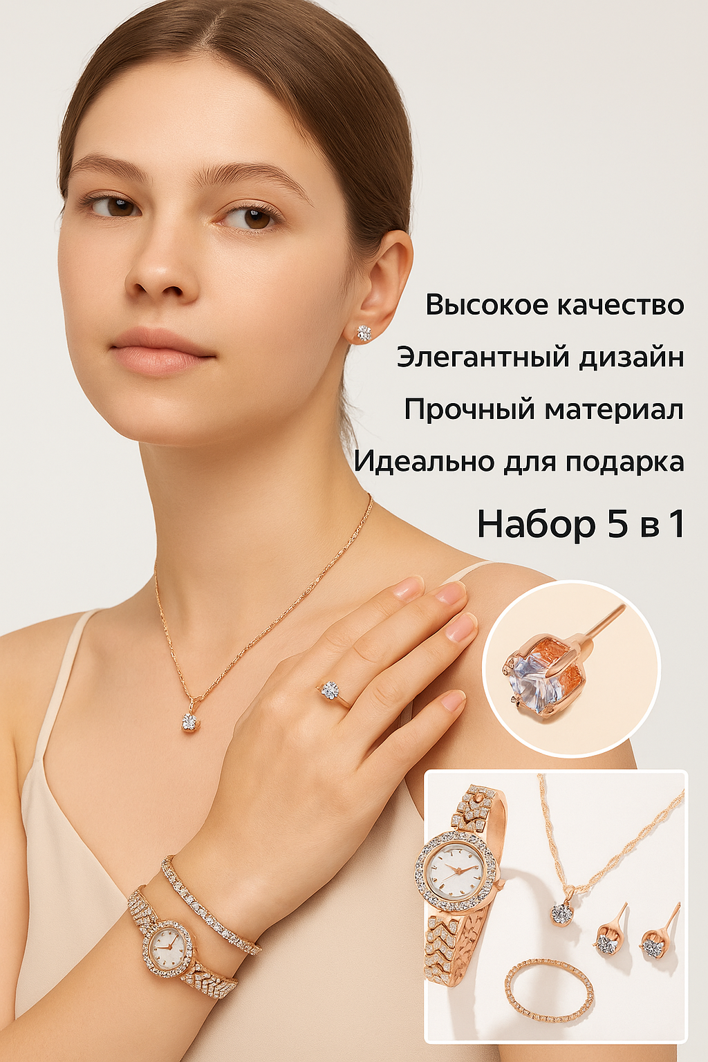 Наручные часы, 331804R золотистый/черный