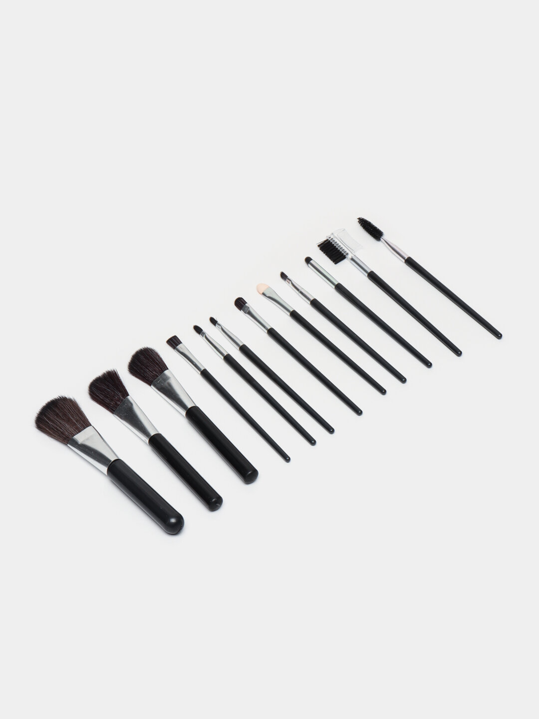 Набор кистей для макияжа 12 шт, профессиональные кисти для лица, глаз и бровей — фото 1