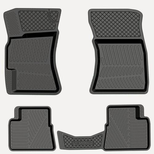 Изображение товара Коврик салонный резиновый (черный) для Subaru Impreza (07-11) (Борт 4см)