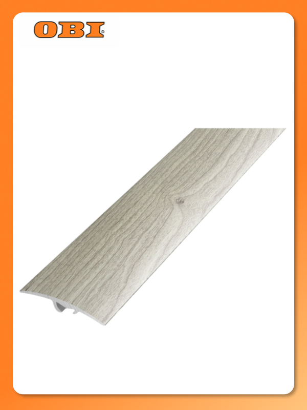 Порог разноуровневый лука ПР 06 900. R195 серебристая сосна алюминий 900х41 мм