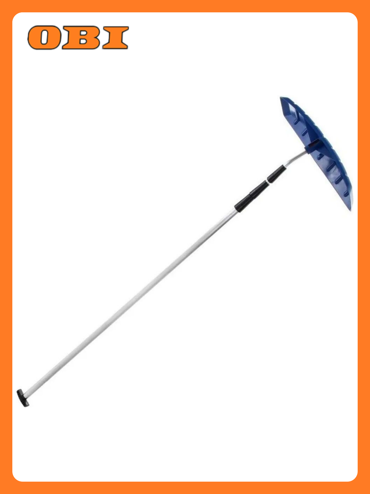 Скребок для уборки снега с крыш 610х140 мм телескопическая рукоятка длина 2-6 м