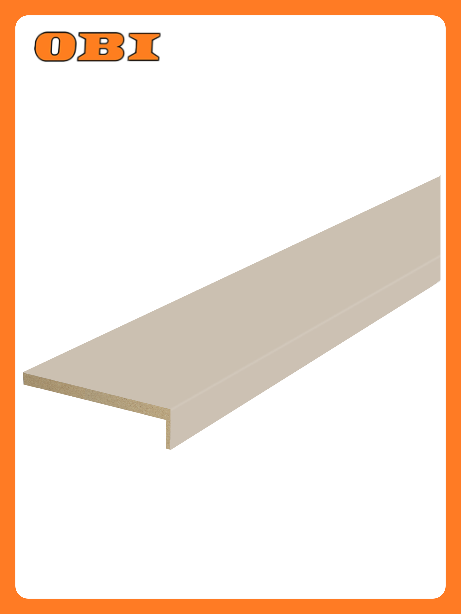 Наличник VELLDORIS Emalux МДФ бежевый телескопический 70х25х2200 мм