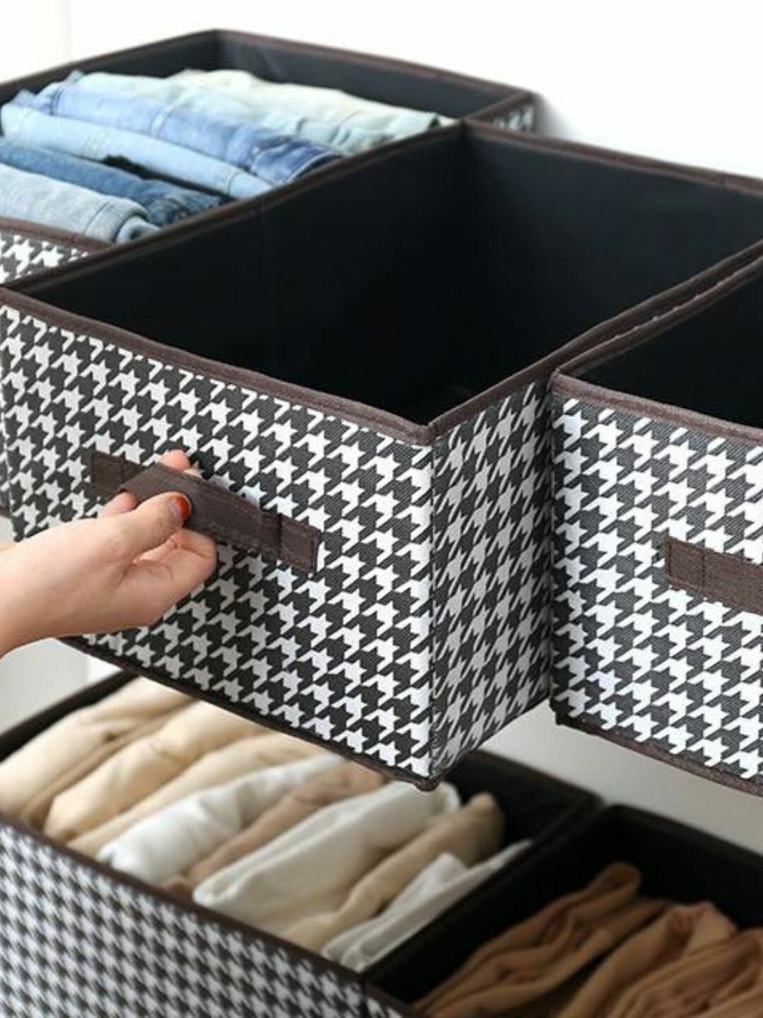 Органайзер Savdo belgisi, для нижнего белья, полиэстер, квадратный, ручки, 20х28х40 см