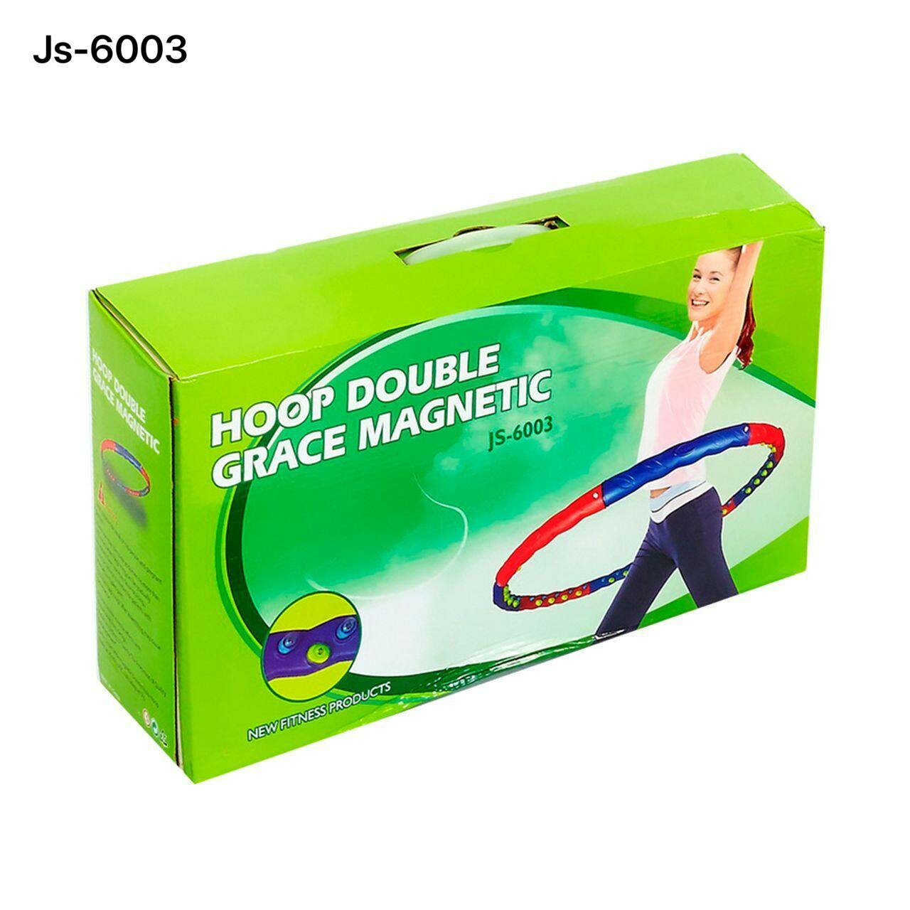 Массажный обруч, разборный, 72 магнита, для фитнеса и похудения, 1,5 кг