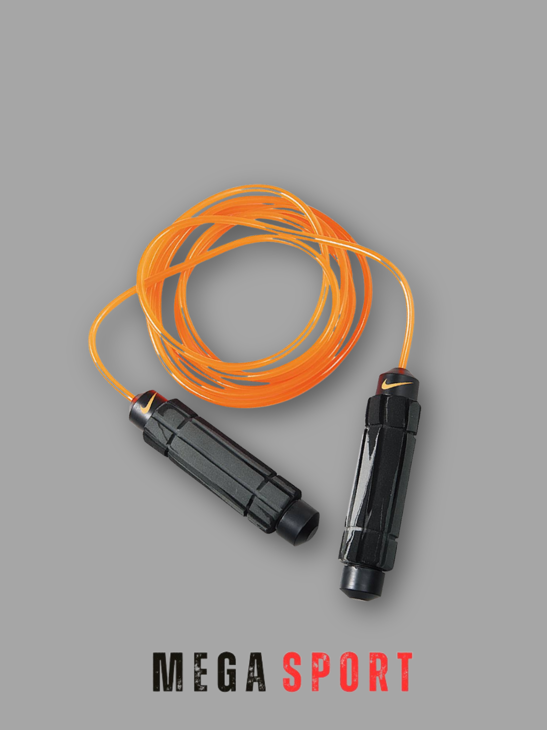 Скакалка для спорта, фитнеса, спортзала и кроссфит тренировок, резиновая_NIKE