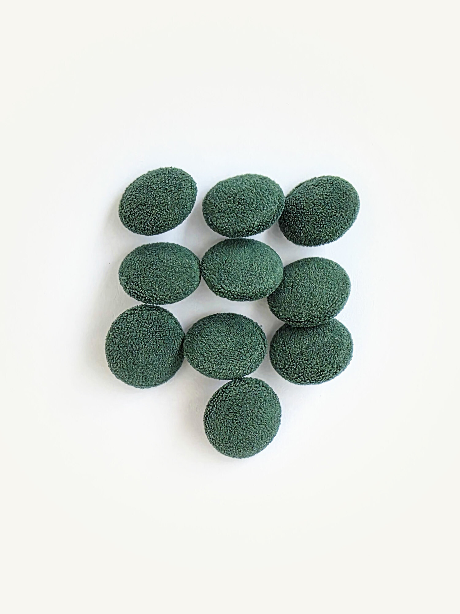 Пуговицы мебельные (пуговицы для мебели) для каретной стяжки велюр 10 шт