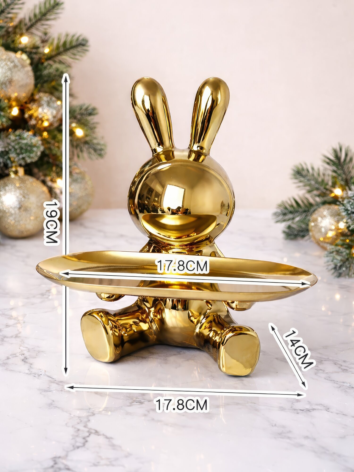 Подставка для ключей и сладостей "Керамика", керамика, 19см, высота