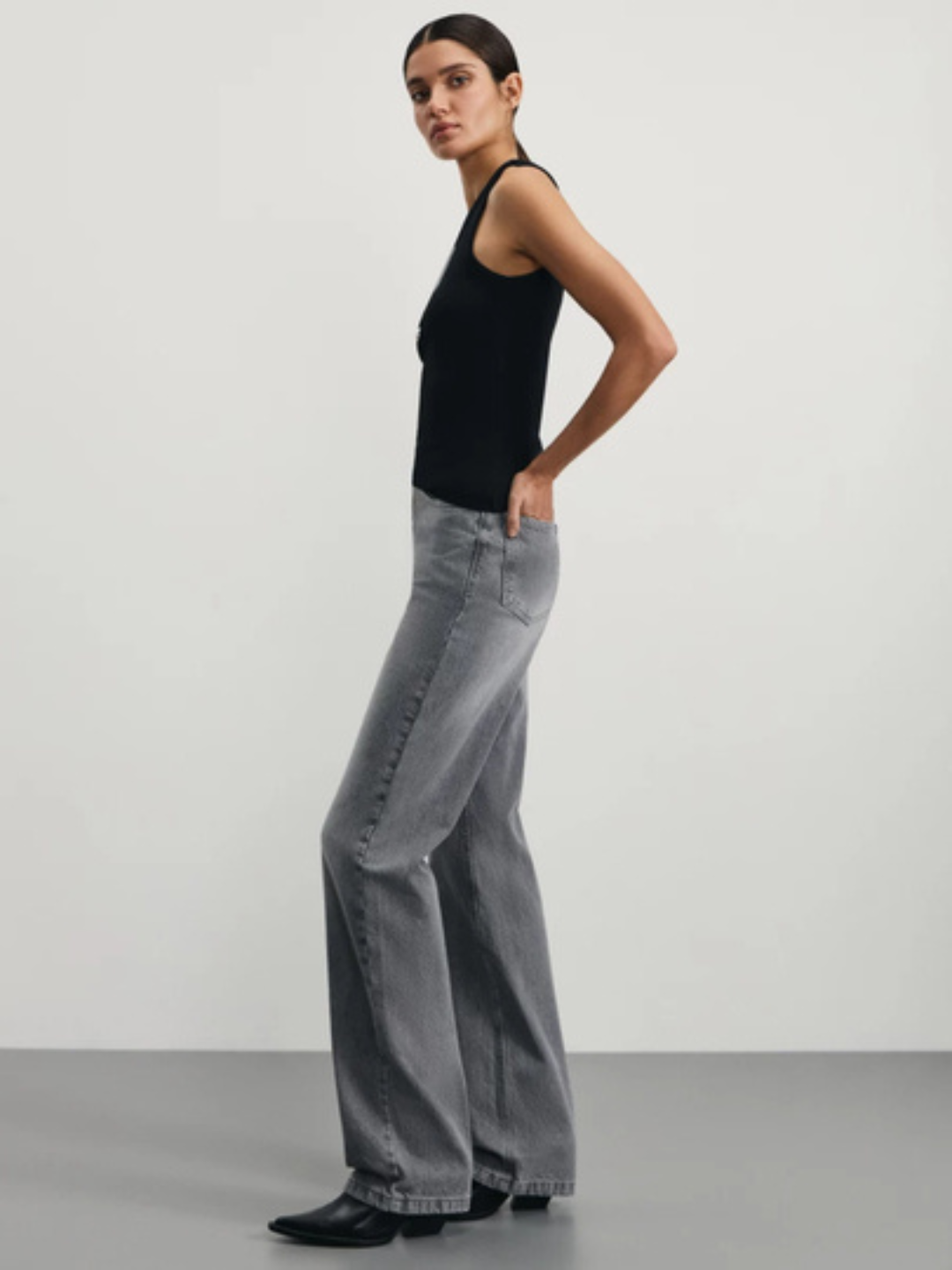 Джинсы классические  1, размер 46, серый — фото 1