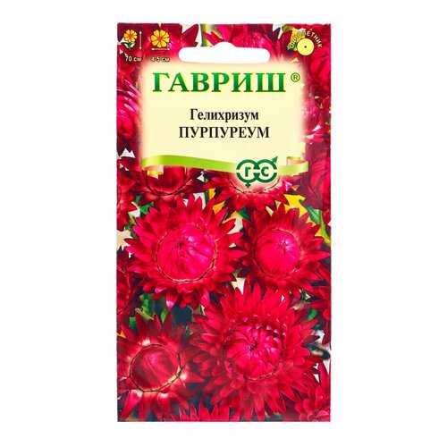 фото Семена цветов гелихризум пурпуреум 0,1 г, гавриш, бессмертник