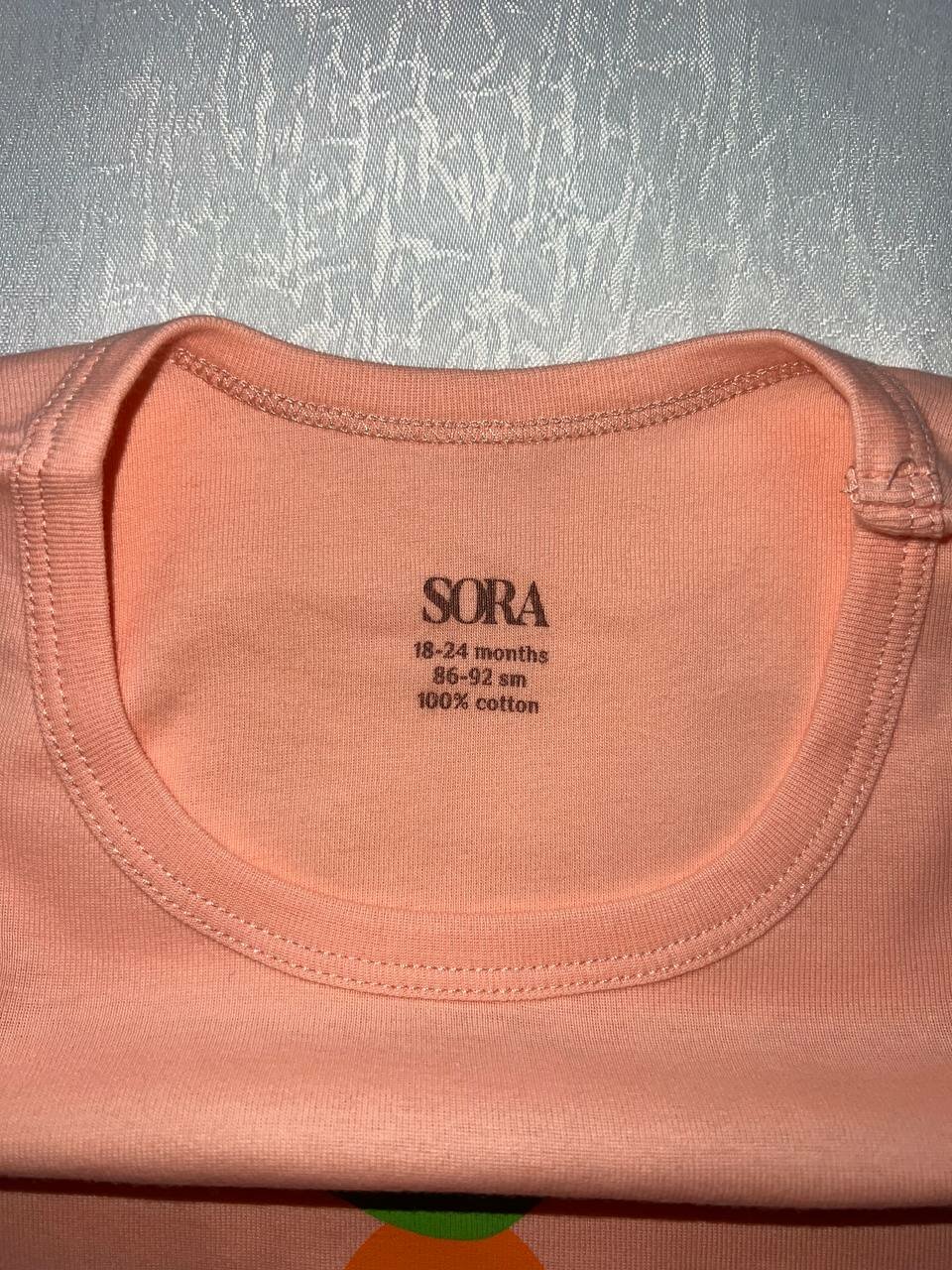 Майка  5, комплект из 5 шт., размер 3-6, персиковый — фото 1