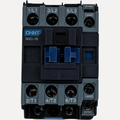 Изображение товара Контактор NXC-18 18А кат. 220В AC 1НО+1НЗ AC-3 (R) CHINT 836904