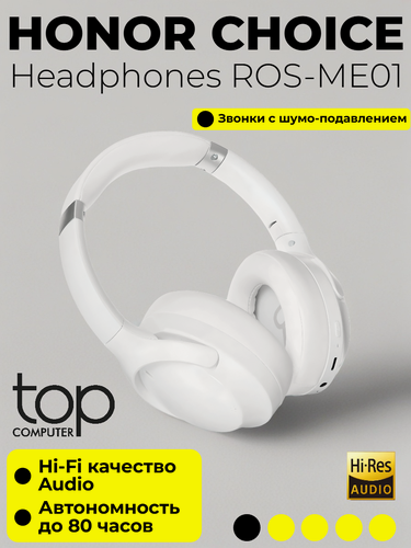 Изображение товара Беспроводные наушники Honor Choice ROS-ME01 белый (5504ABGP) 12 мес. гарантия