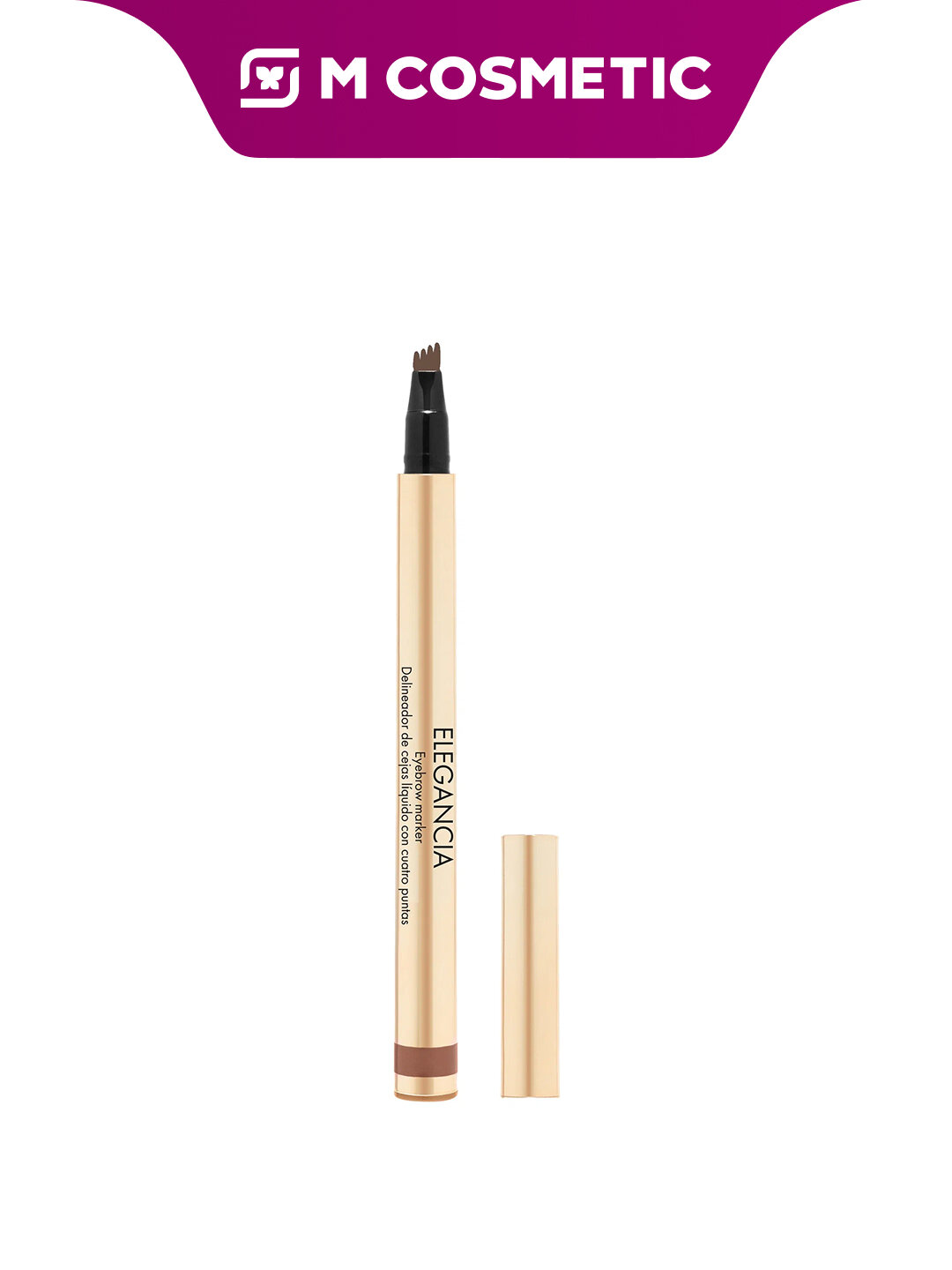 Маркер для бровей Ninelle Elegancia, тон 613, холодный коричневый, жидкий, стойкий