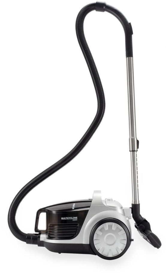 Пылесос Hyundai HYV-C2650 black/silver, фильтр HEPA, циклонный — фото 1