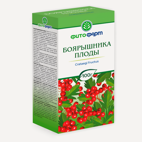 Изображение товара Боярышника плоды, 100г, кардиотоническое средство растительного происхождения