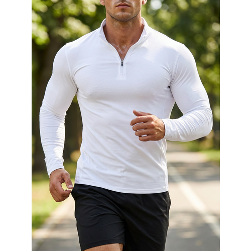 фото Лонгслив спортивный roksport, размер 2xl, , белоснежный