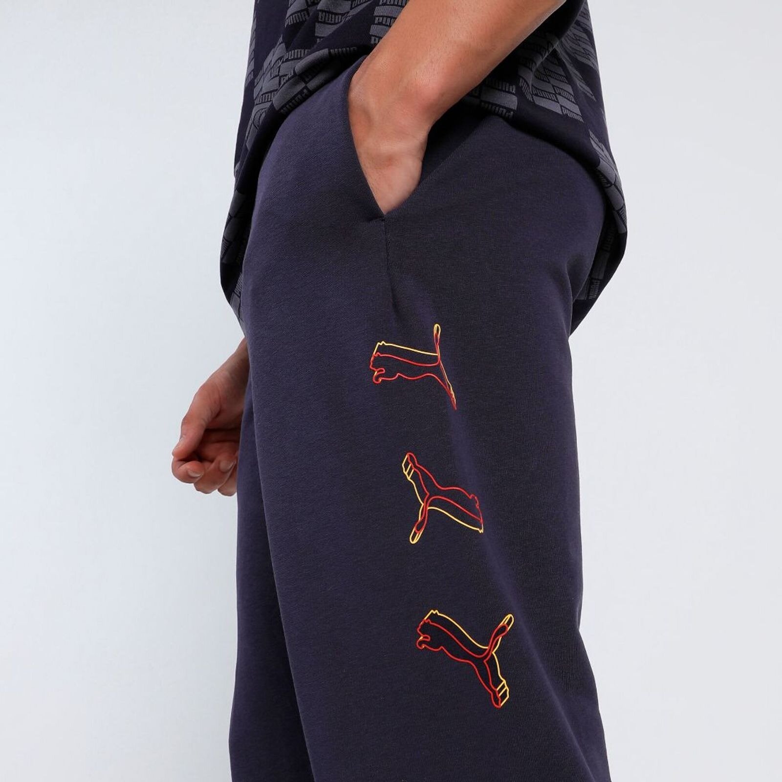 Брюки спортивные PUMA Essentials LOGO LAB, размер L, синий — фото 1