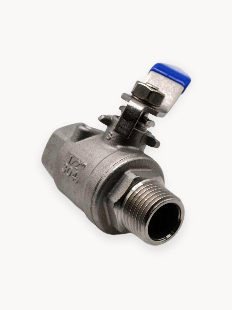 Кран шаровый для воды 3/4" НВ нержавейка (нержавеющая сталь) юдис
