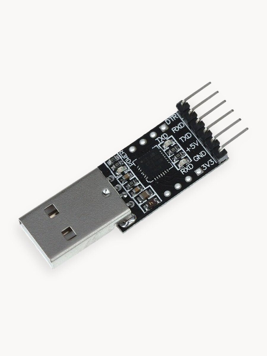 USB-TTL (USB-UART) ISP программатор (CP2102), USB разъем, 6-pin, 1 шт.