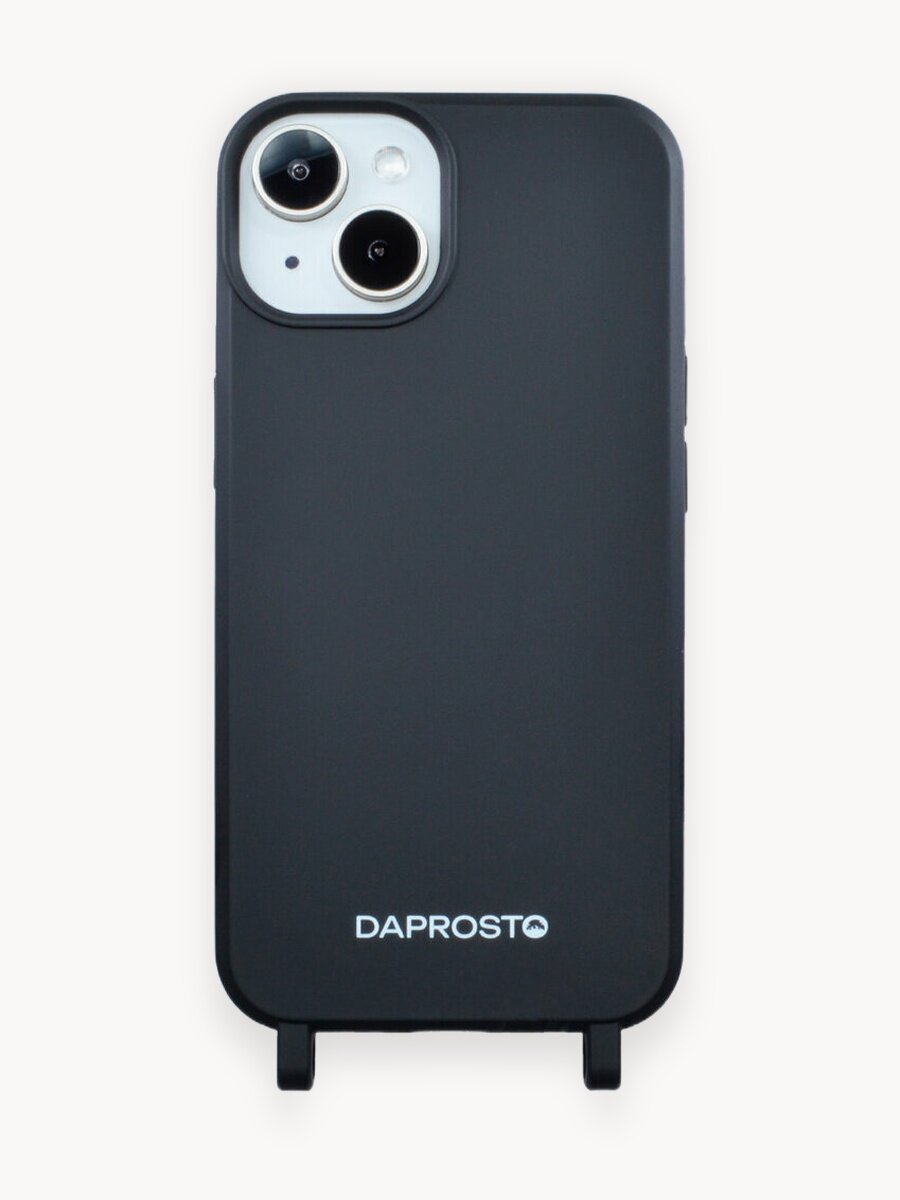 Чехол для iPhone 14 из TPU DAPROSTO Black Velvet (без шнурка)