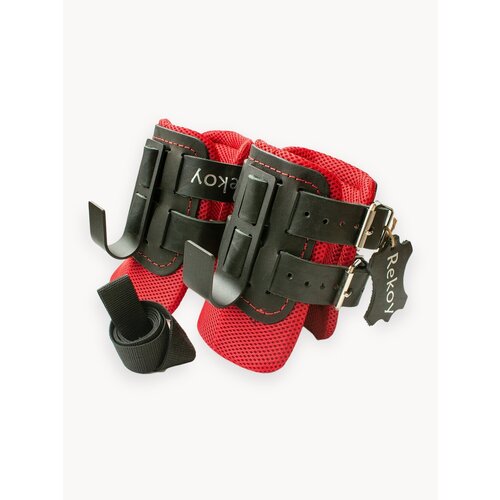 Тренажер для растяжки спины/гравитационные ботинки Rekoy F10-LIGHT, красные