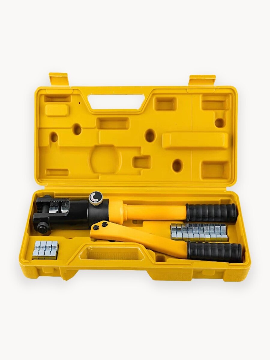 Пресс клещи для обжима гильз гидравлические 4-70мм TARLINDD в пластиковом кейсе