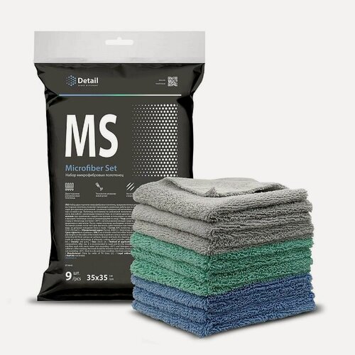 Изображение товара Микрофибра для автомобиля Detail Microfiber Set набор 9 шт DT-0442