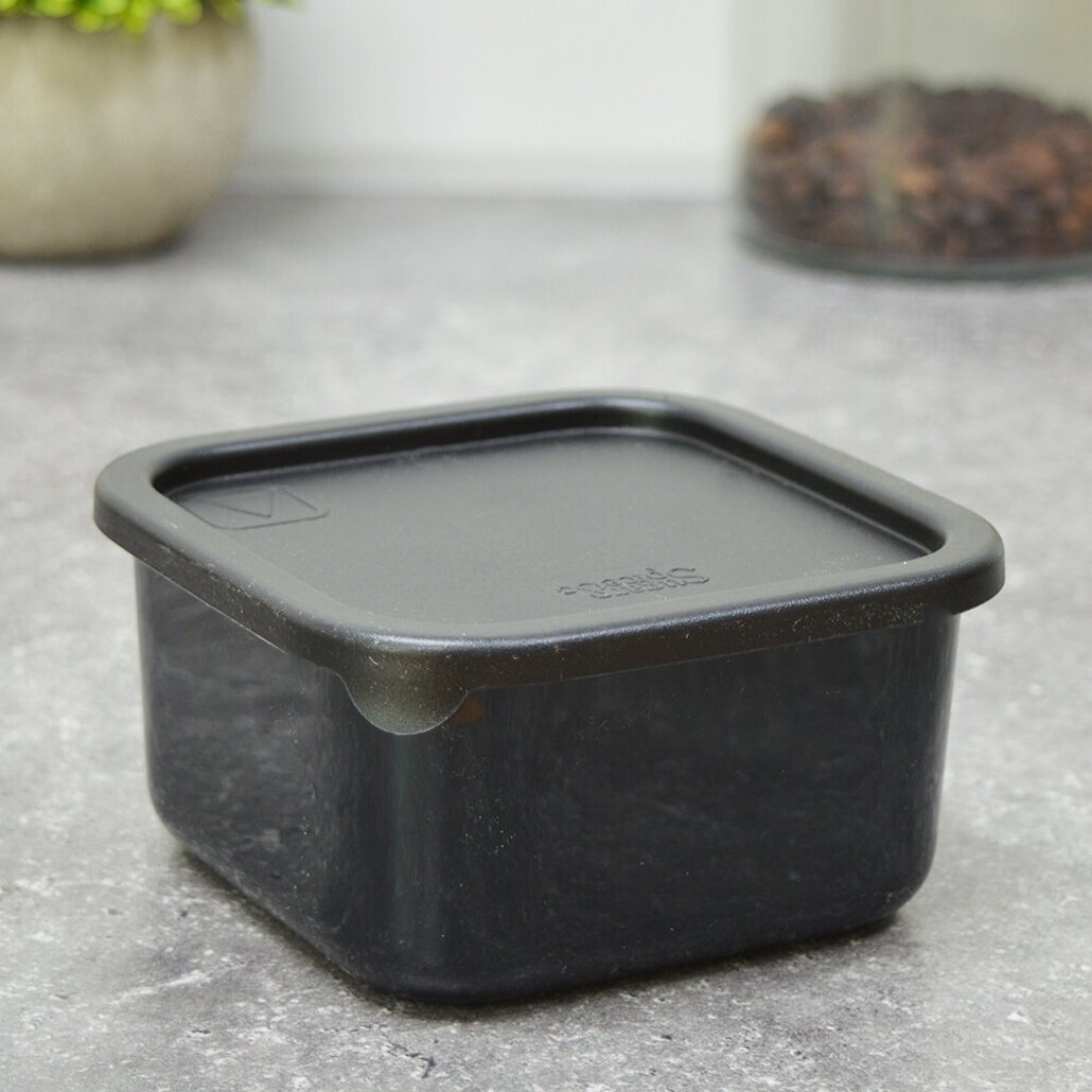 Контейнер для продуктов «Sugar&Spice» 04л герметичный квадратный черный пластик