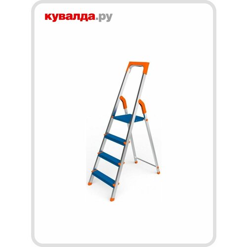 фото Стремянка алюминиевая sarayli color 4 ступени