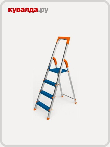Изображение товара Стремянка алюминиевая Сарайлы-М (Sarayli) Колор (Color) 4 ступени