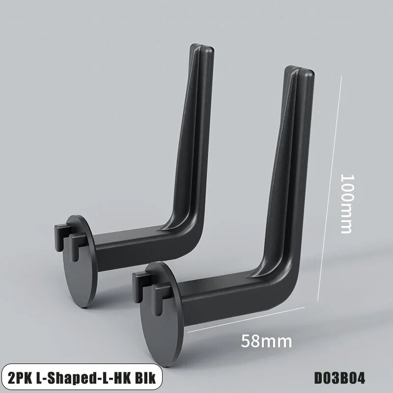 Комплект B аксессуаров для перфорированной доски Черный D03B04