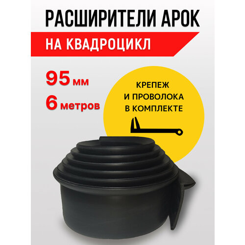 фото Расширители арок на квадроцикл - 95 мм 6 метров, полный комплект флексап