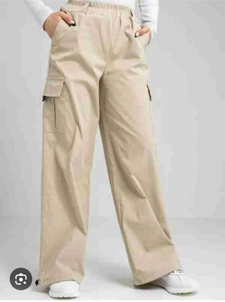 Брюки карго , размер XS, светло-бежевый — фото 1