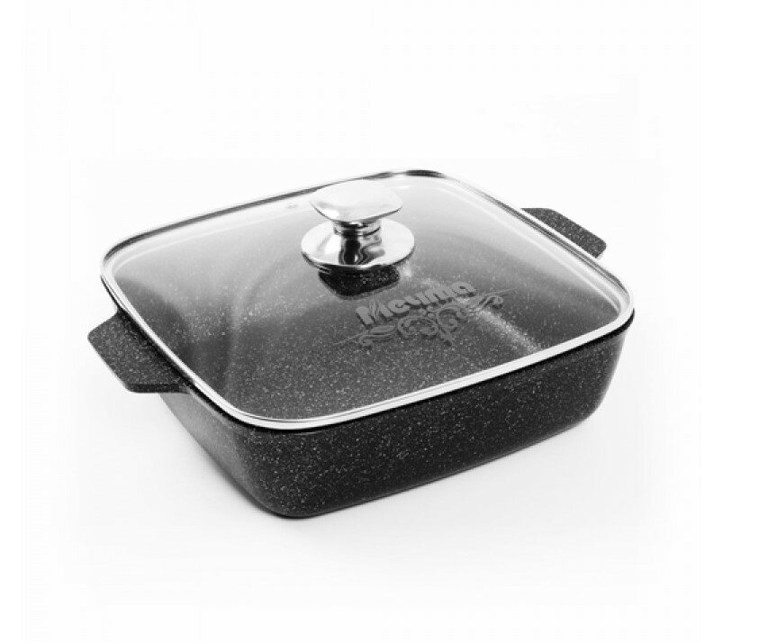 Мечта Жаровня квадратная 28x28 см АП Гранит black арт. 39802