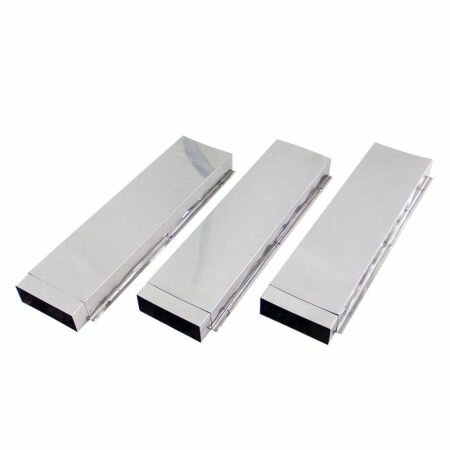 Двухуровневая вентиляция для бани КуБасту, вертикальная, нержавеющая сталь — фото 1