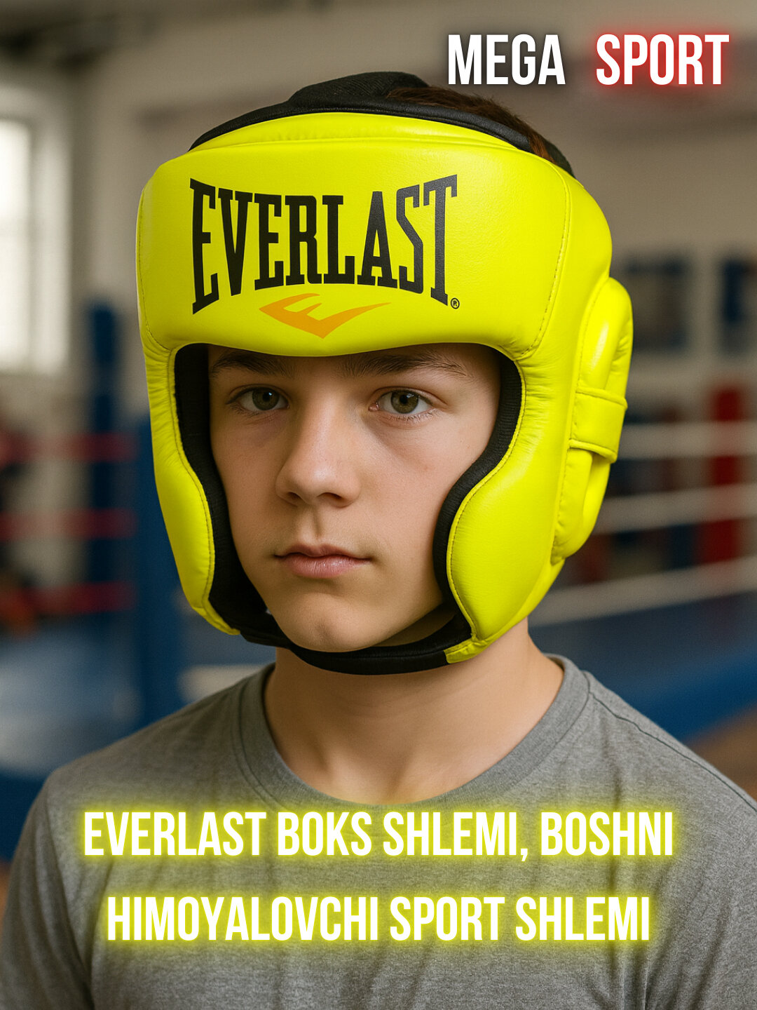 Боксерский шлем Everlast для защиты головы, спортивный шлем для тренировок и спаррингов_Y_S