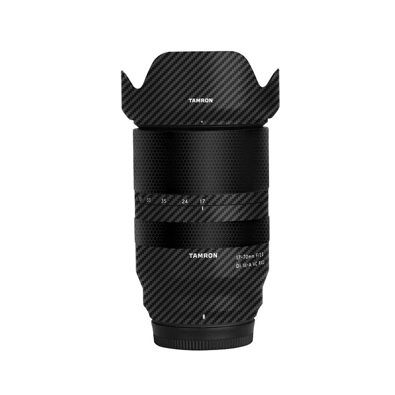 Защитная пленка для объектива Tamron 17-70mm F2.8 с дизайном углеродного волокна, подходит для объектива Fuji X-mount,