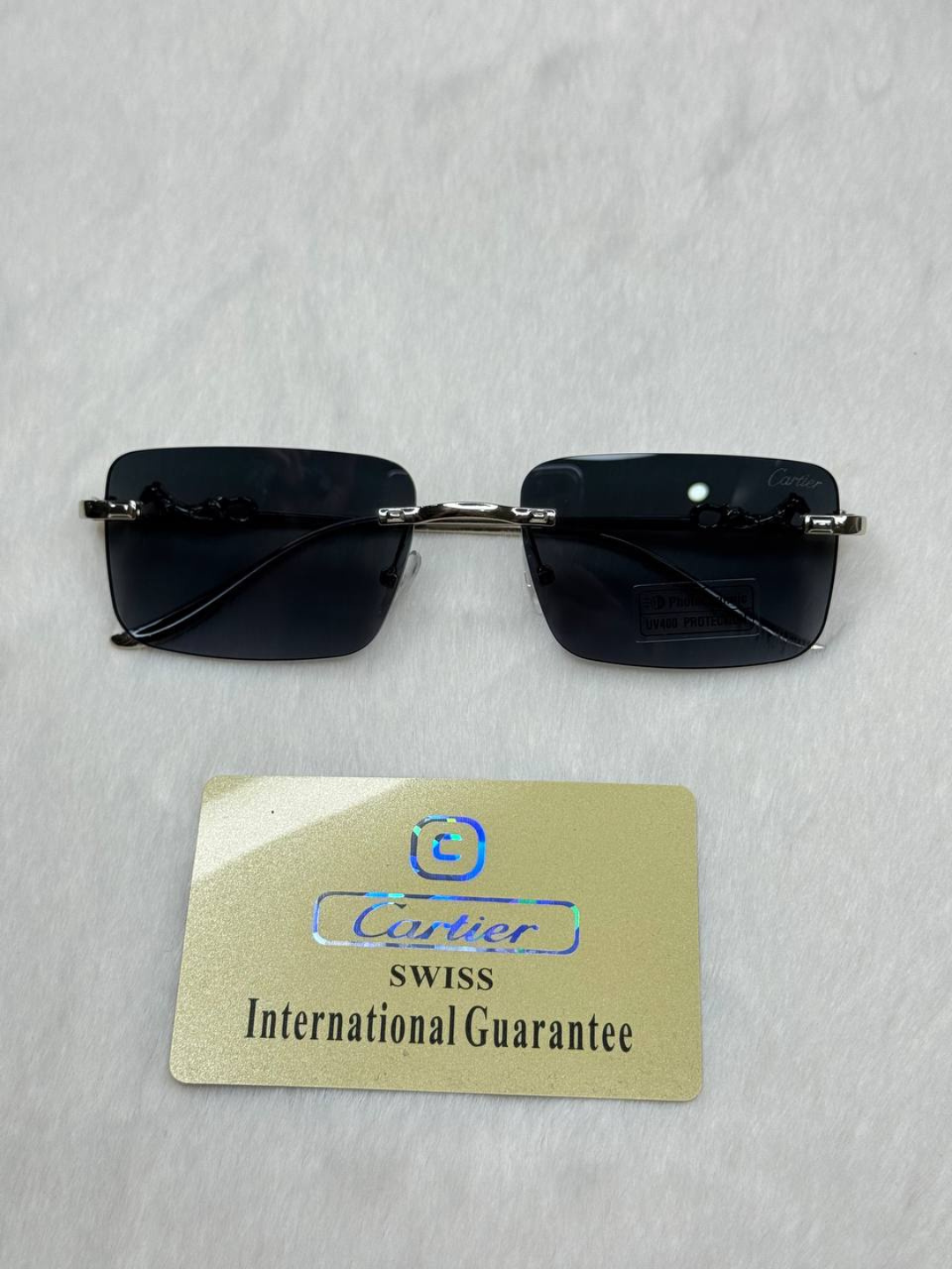 Солнцезащитные очки Cartier, серый — фото 1