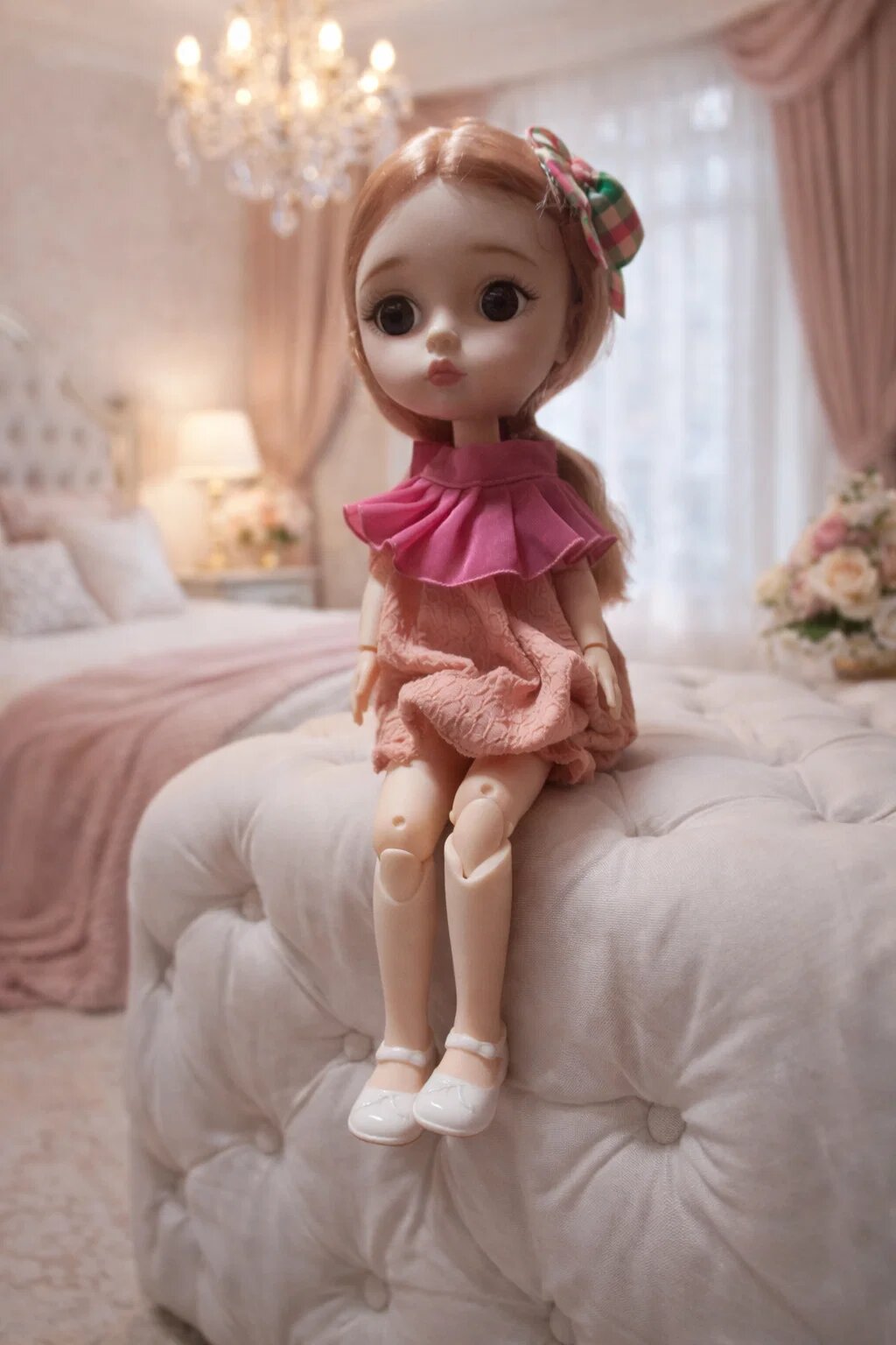 Шарнирная кукла BJD C 3D глазами в стиле аниме 32см музыкальная