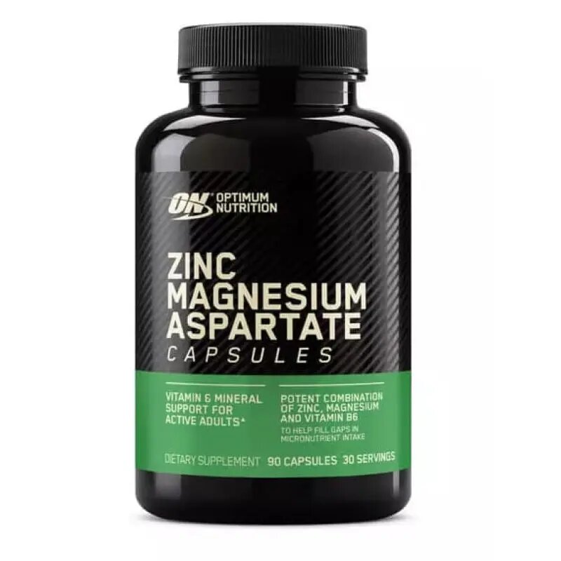 Optimum Nutrition ZMA — цинк, магний и витамин B6 для восстановления и поддержки организма 90капсул 30 порции