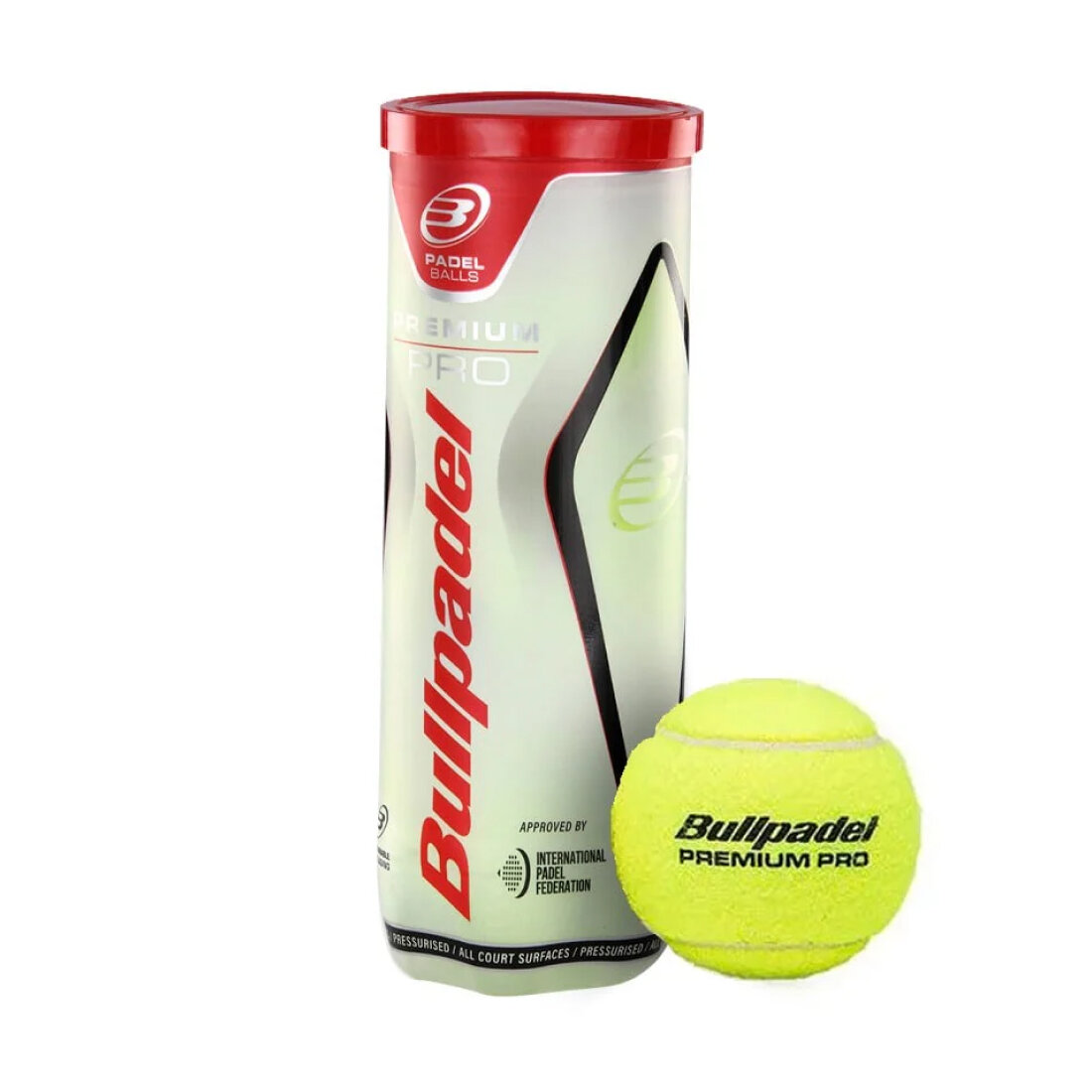 Мячи для падел тенниса Bullpadel Premium Pro Padel 3b, Yellow