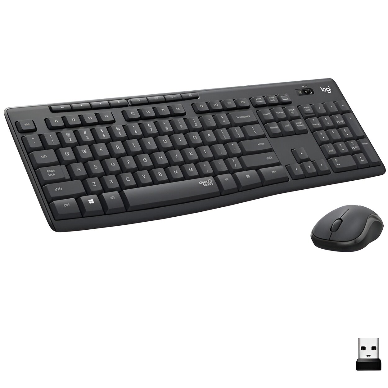 Комплект Logitech MK295, клавиатура+мышь, беспроводная связь, черный