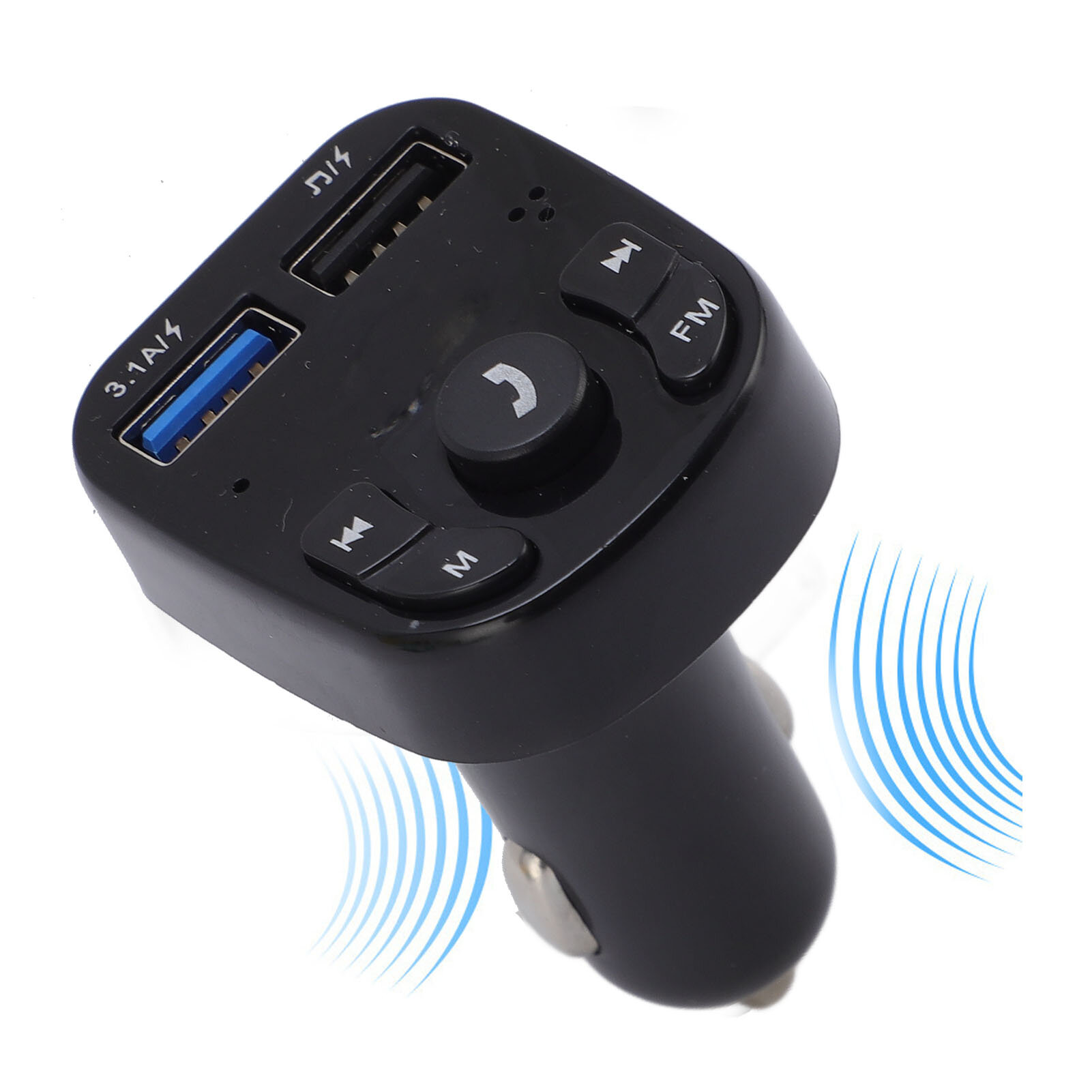 Автомобильный MP3-плеер Bluetooth Музыкальный плеер Два порта USB Быстрая зарядка Автомобильный адаптер питания DC12-24V