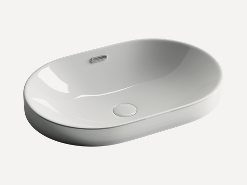 Изображение товара Умывальник овальный встраиваемый сверху в столешницу Element 600x400x195мм