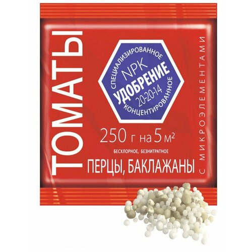 фото Удобрение для томатов, перцев, баклажан с микроэлементами агроуспех 0.25 кг 51780