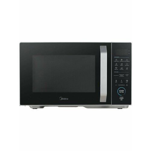 фото Микроволновая печь midea em825p2et-s, 800вт, 25л, серебристый