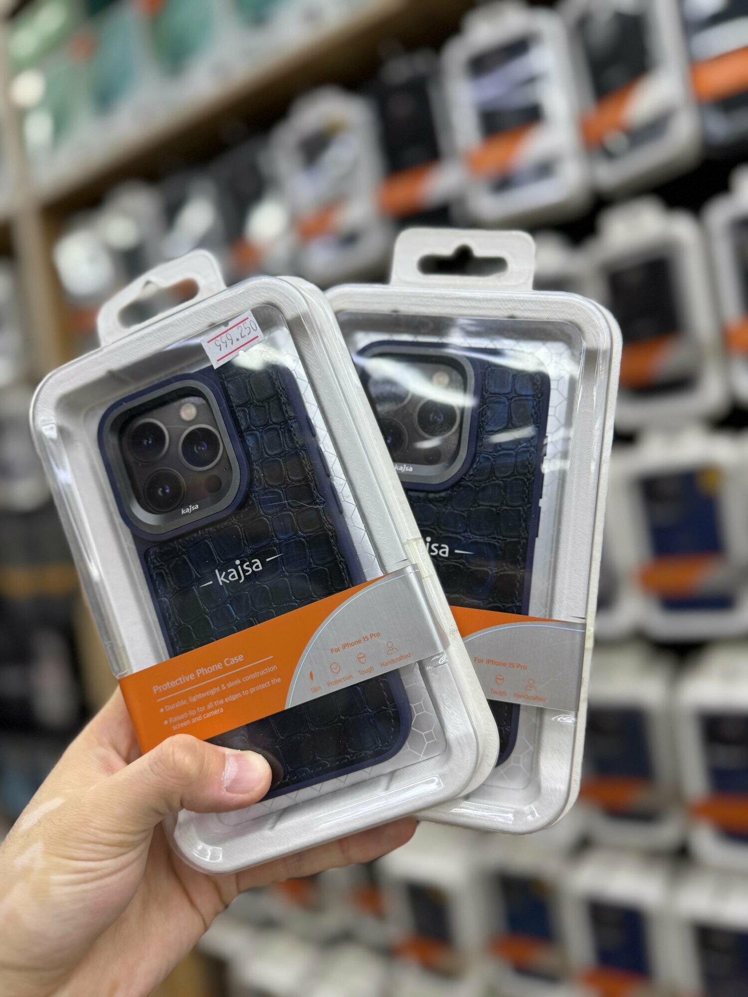 Чехол KAJSA противоударный для iPhone 15 Pro, защитный бампер, стильный дизайн, разноцветный