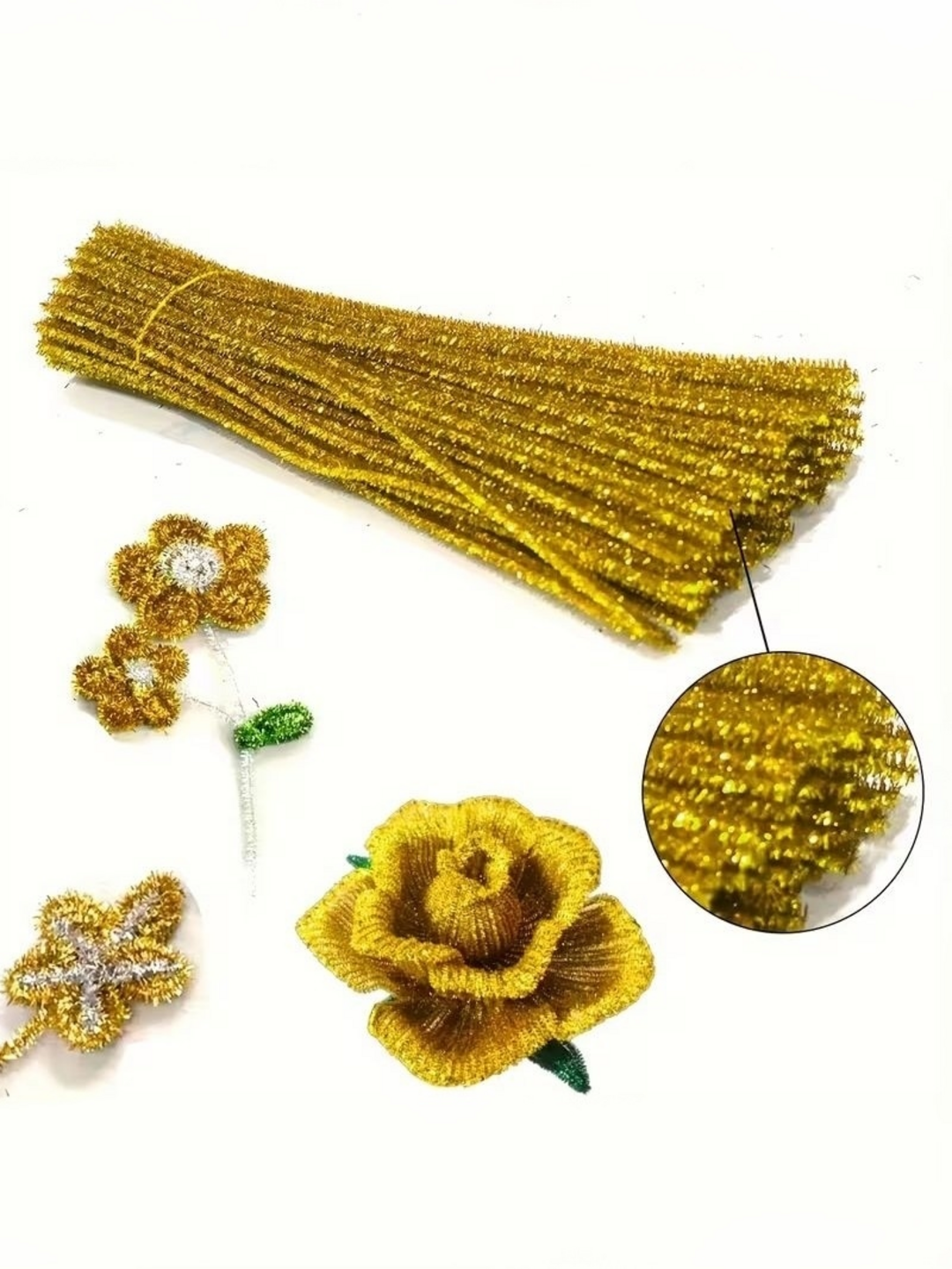 Цветная синельная проволока (Chenille Wire) – Мягкая гибкая проволока для творчества и рукоделия, 30 см x 6 мм,