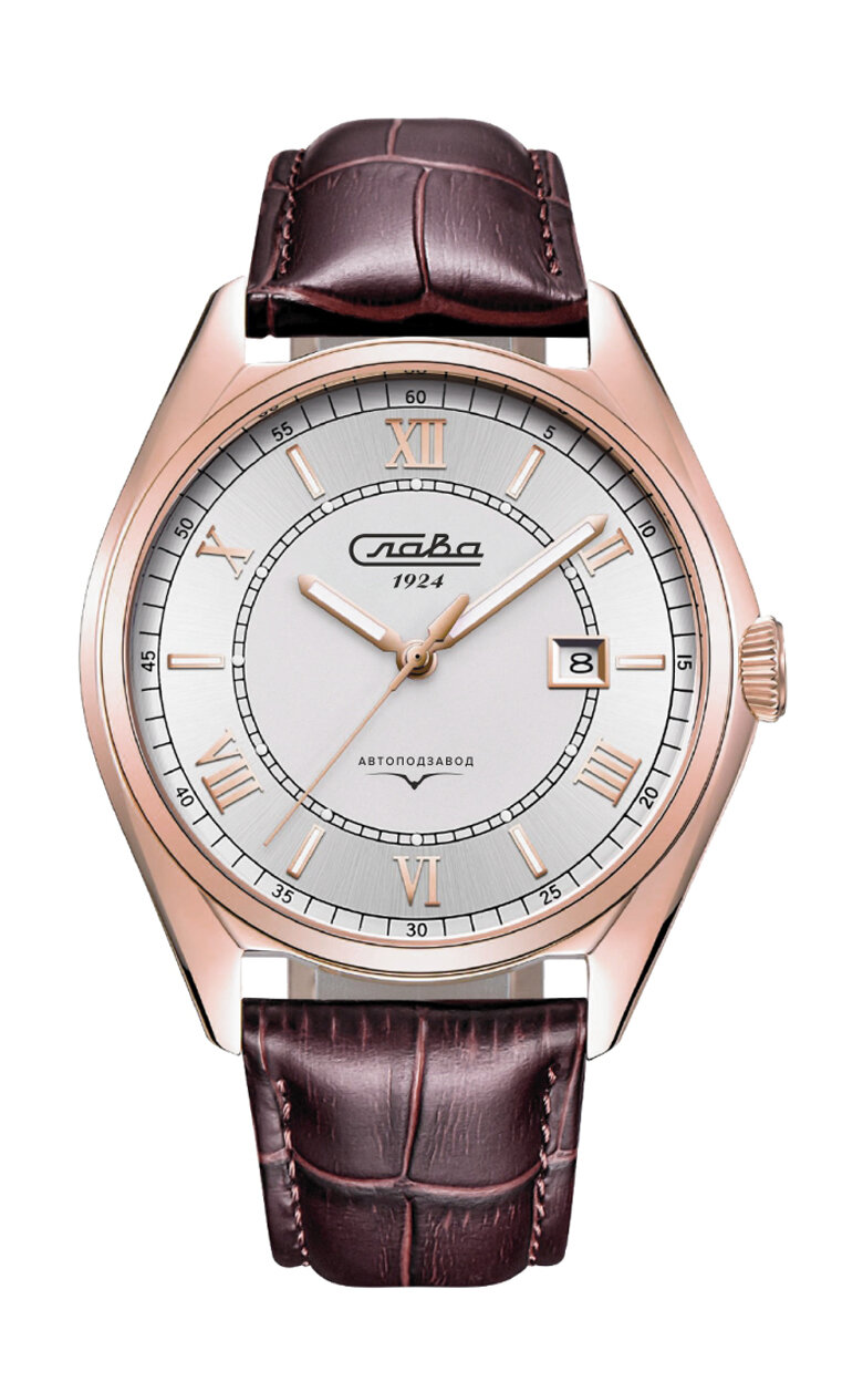 Наручные часы Слава Традиция, белый, розовый — фото 1