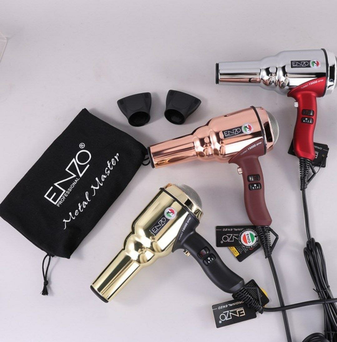 Профессиональный фен Enzo En-8228, 2000 Вт, ретро-дизайн, металлический корпус